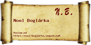 Noel Boglárka névjegykártya